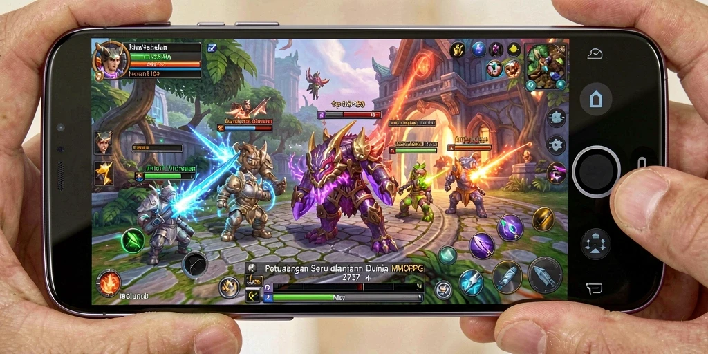 Screenshot utama 2757 menampilkan aksi seru dalam dunia MMORPG.