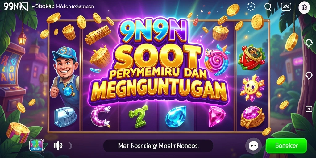 Tampilan gameplay <strong>9N9N</strong> yang penuh warna dan menarik.