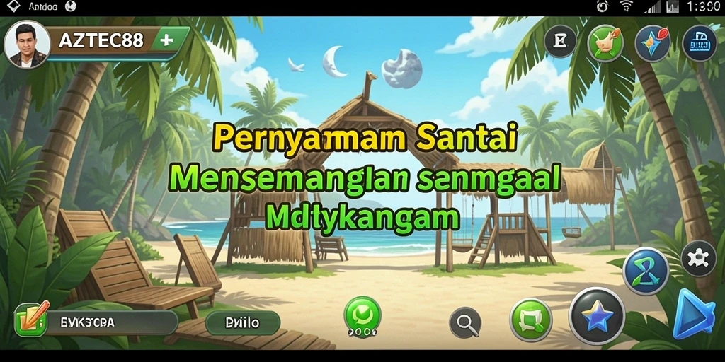 Tampilan gameplay <strong>AZTEC88</strong> yang penuh warna dan menyenangkan.