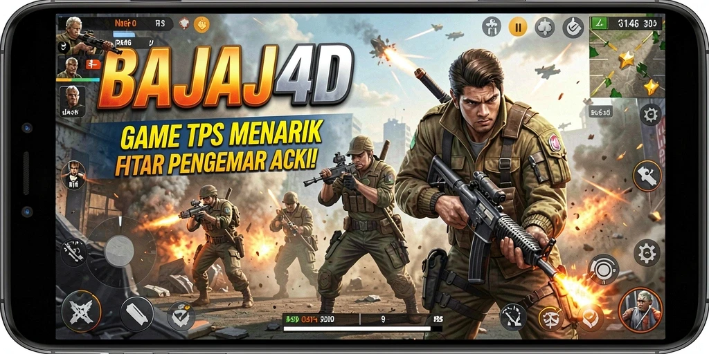 Tampilan gameplay menegangkan dari BAJAJ4D dengan momen aksi intens.