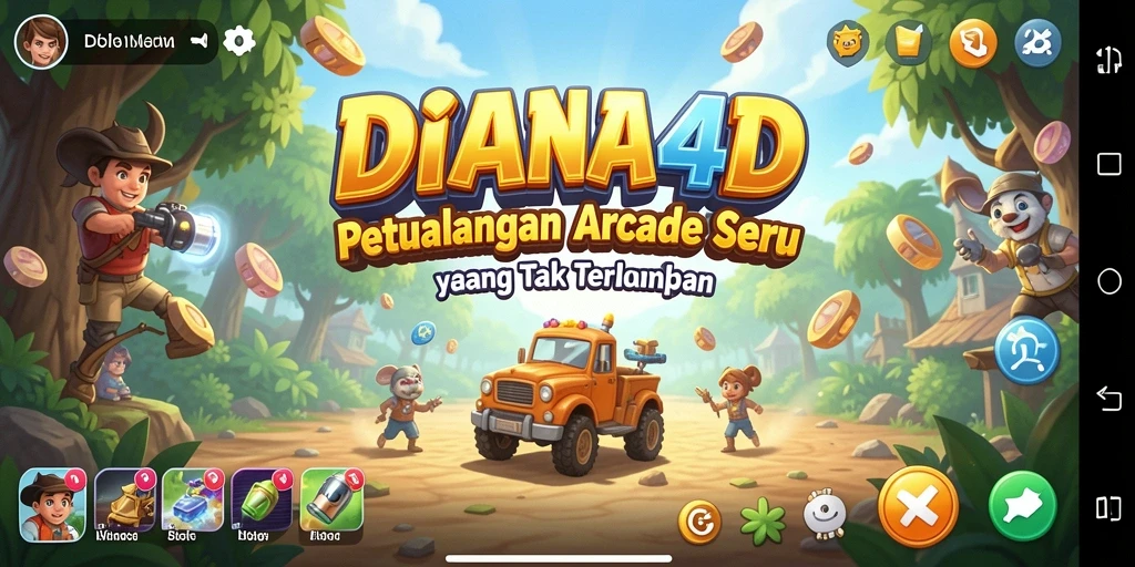 Screenshot menampilkan aksi seru dalam gameplay DIANA4D.