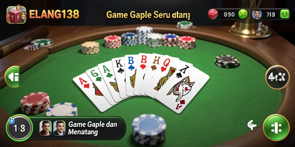 Tampilan menarik saat bermain Gaple di ELANG138.