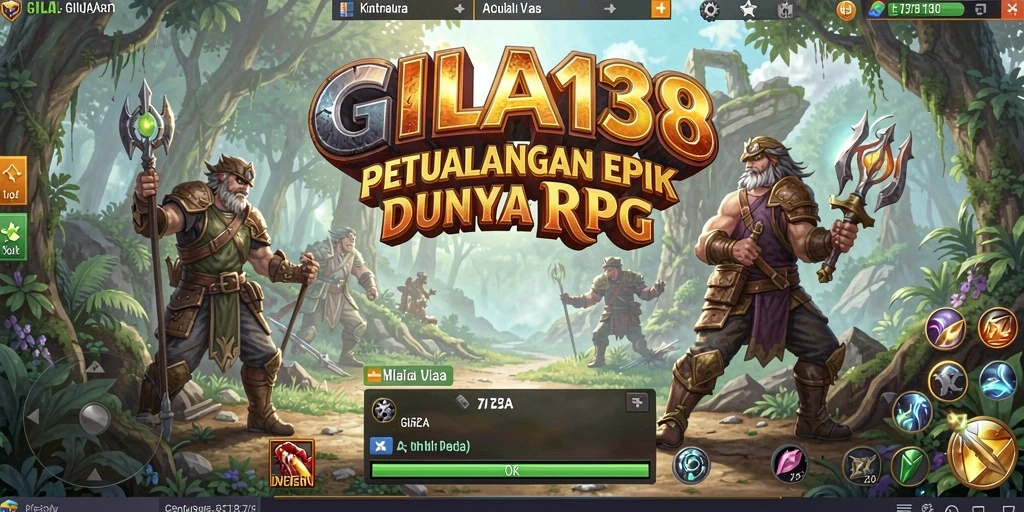Tampilan aksi seru dalam permainan RPG GILA138.