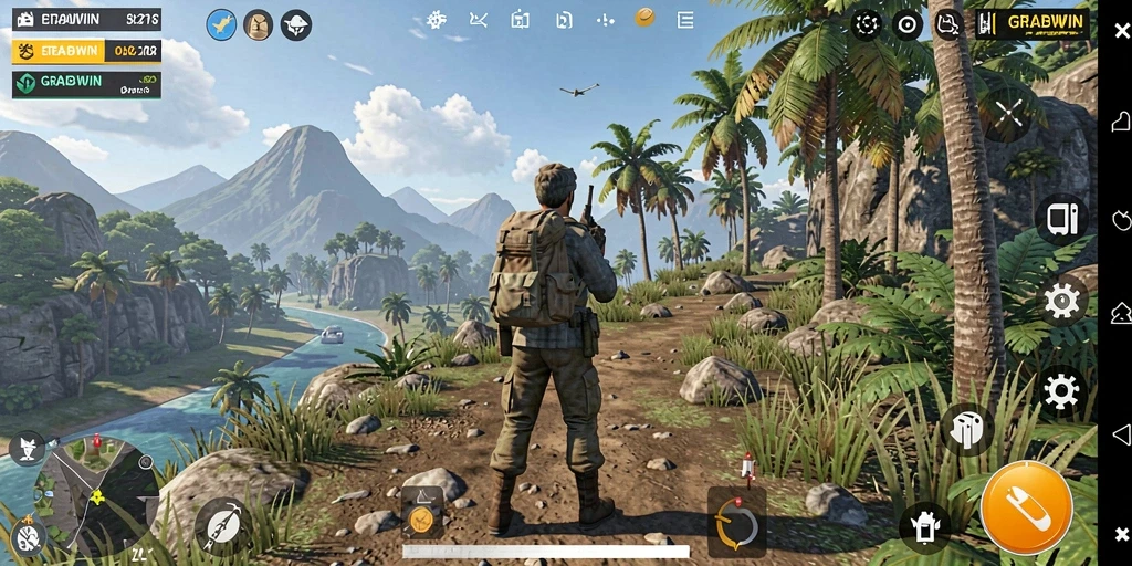 Tangkapan layar gameplay yang memperlihatkan dunia terbuka yang luas.