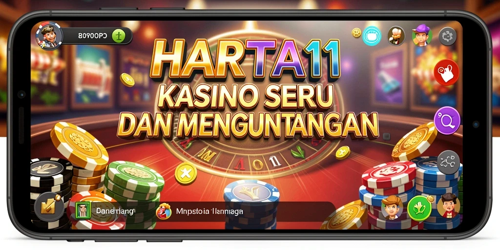 Tampilan seru gameplay HARTA11 dengan grafis Kasino yang menarik.