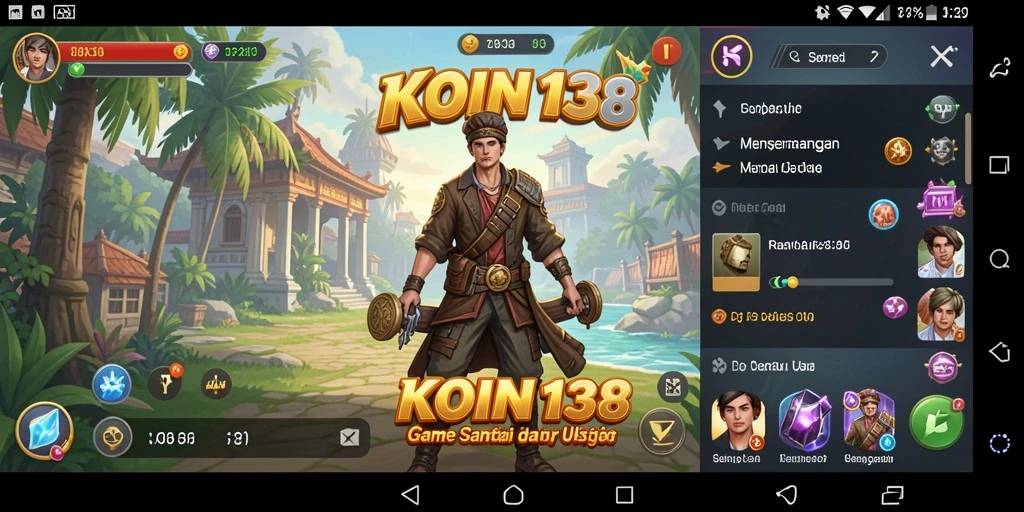 Tampilan gameplay KOIN138 dengan karakter menawan dan tantangan seru.