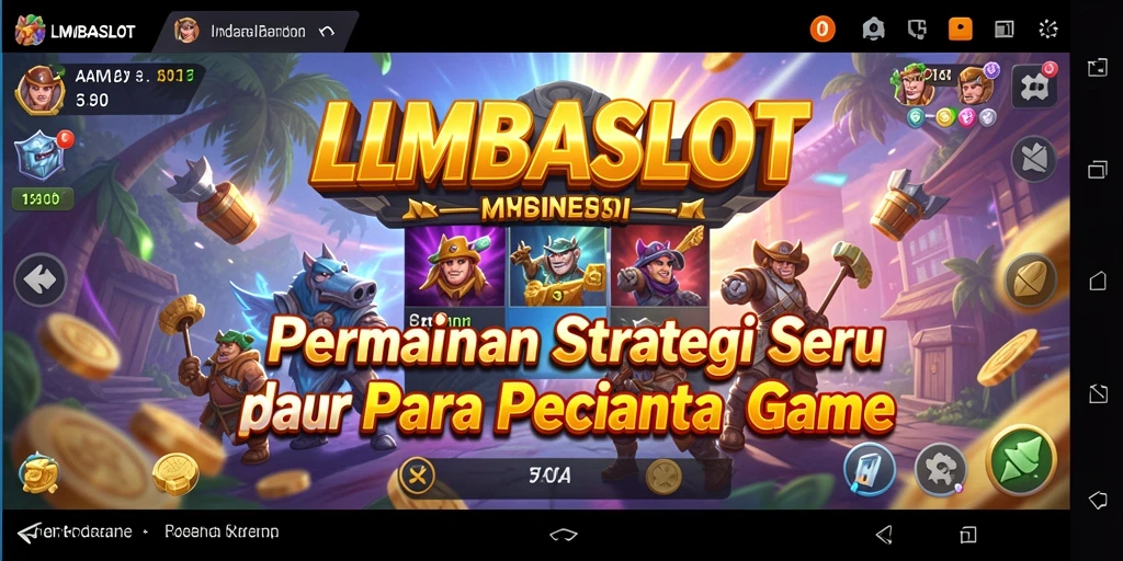 Tangkapan layar gameplay LMBASLOT yang menunjukkan aksi strategi intens.