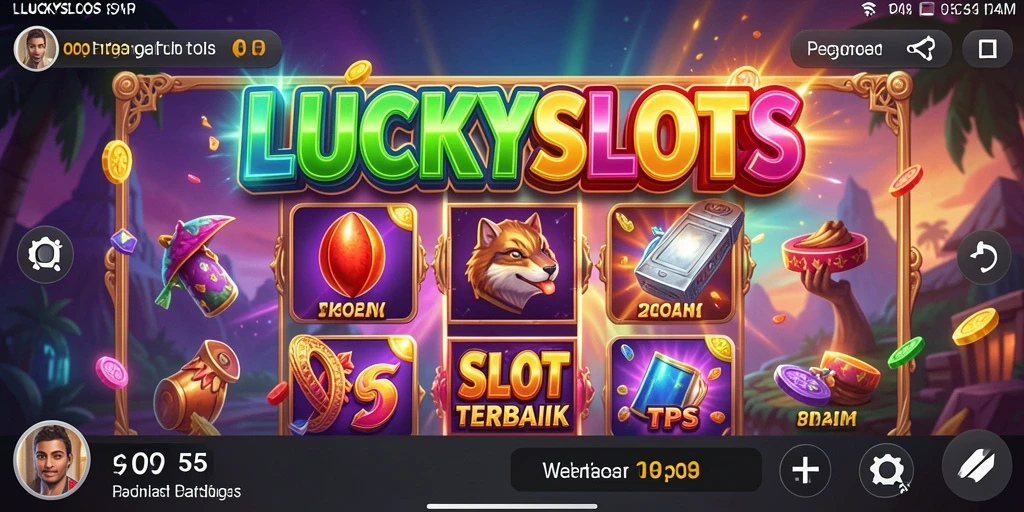 Tampilan gameplay <strong>LUCKYSLOTS</strong> yang menarik dan mendebarkan.