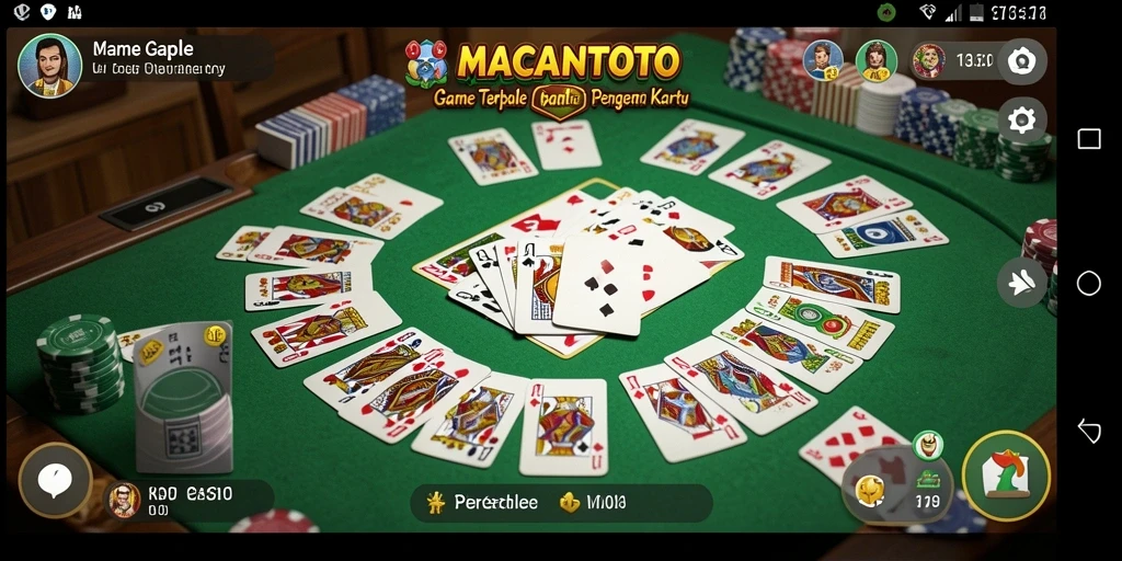 Gameplay seru di <strong>MACANTOTO</strong> dengan teman-teman dalam permainan Gaple.