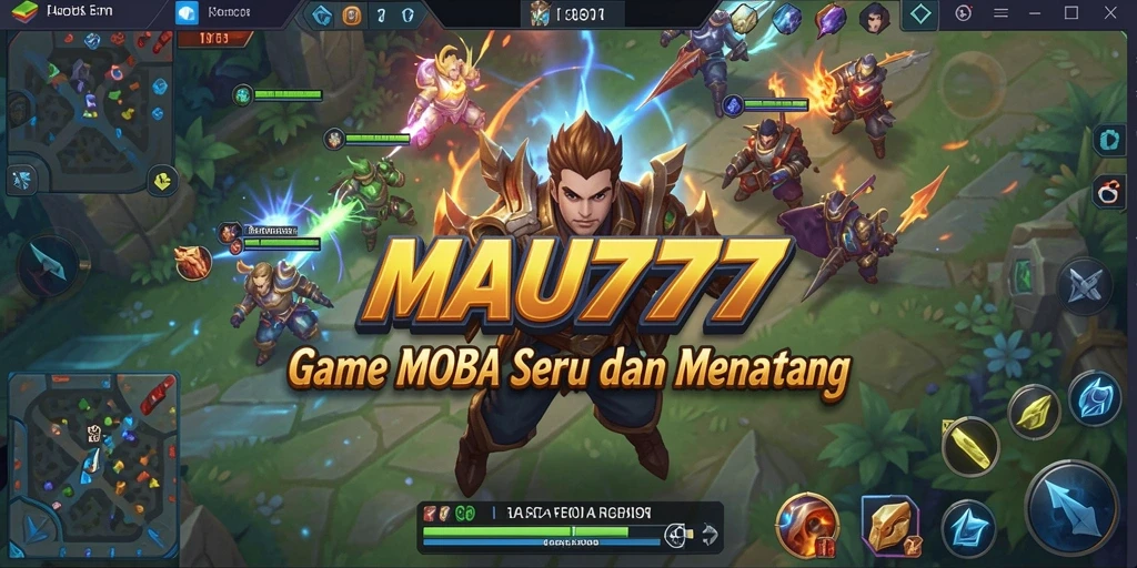 Gameplay MOBA yang seru dan kompetitif di MAU777.