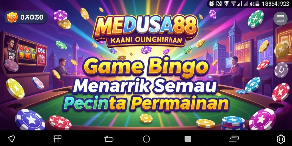 Screenshot game Bingo MEDUSA88 yang menampilkan gameplay yang menarik.
