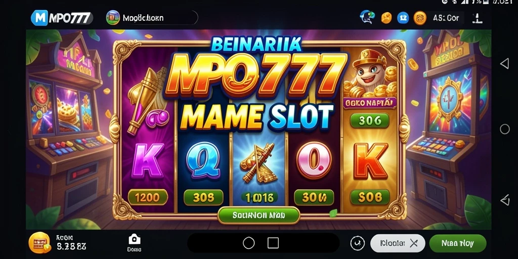 Screenshot MPO777 menunjukkan gameplay Slot yang seru dan mendebarkan.