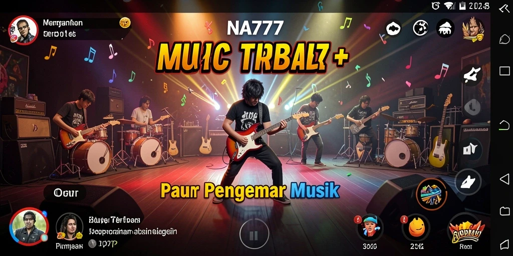 Screenshot gameplay NA777 yang menampilkan pengalaman bermain musik yang seru.