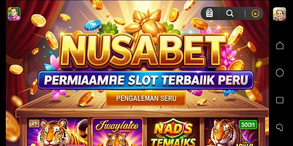 Tampilan gameplay NUSABET yang mendebarkan dan penuh warna.
