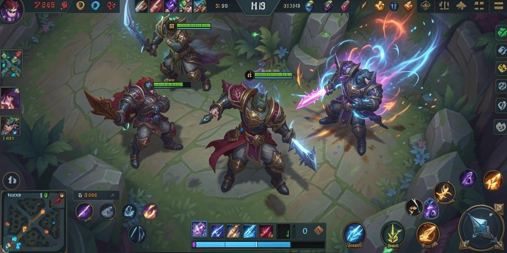 Tampilan gameplay seru dari NX888 dalam pertarungan MOBA.