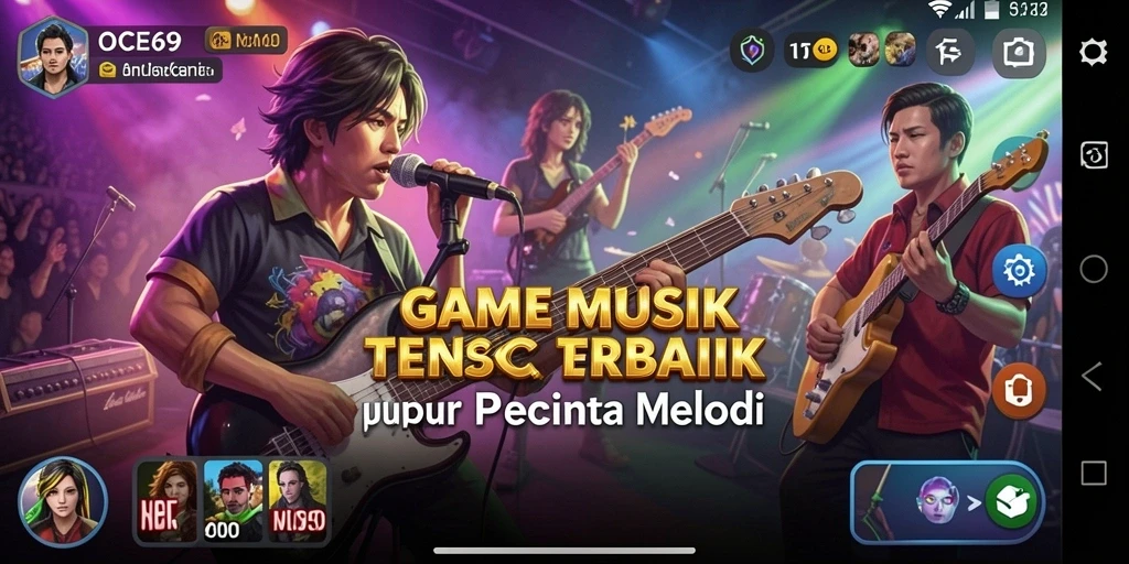 Tangkapan layar utama OCE69 menampilkan gameplay dinamis dan interaktif.