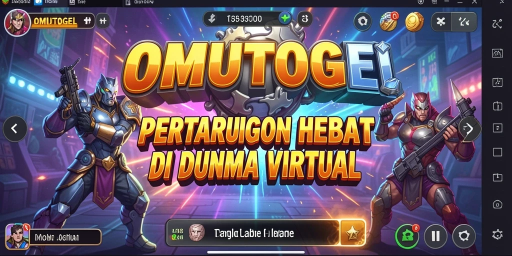 Tampilan permainan mendebarkan dalam OMUTOGEL dengan aksi pertarungan yang intens.