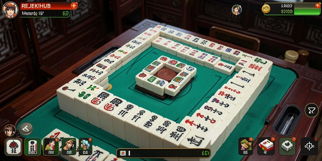 Screenshot gameplay REJEKIHUB yang memukau dengan tantangan Mahjong.