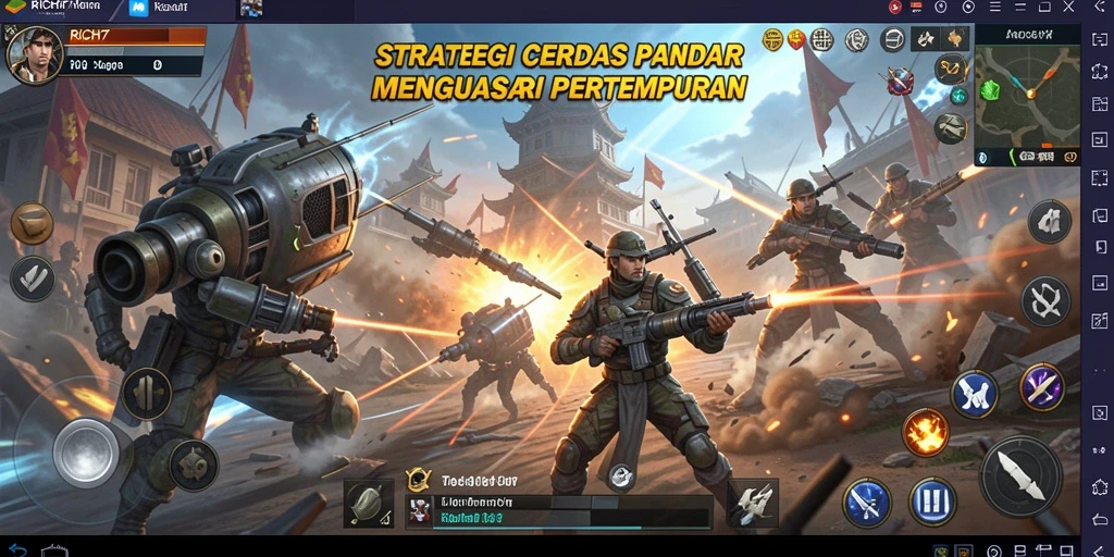 Tampilan gameplay RICH7 yang penuh strategi dan aksi.