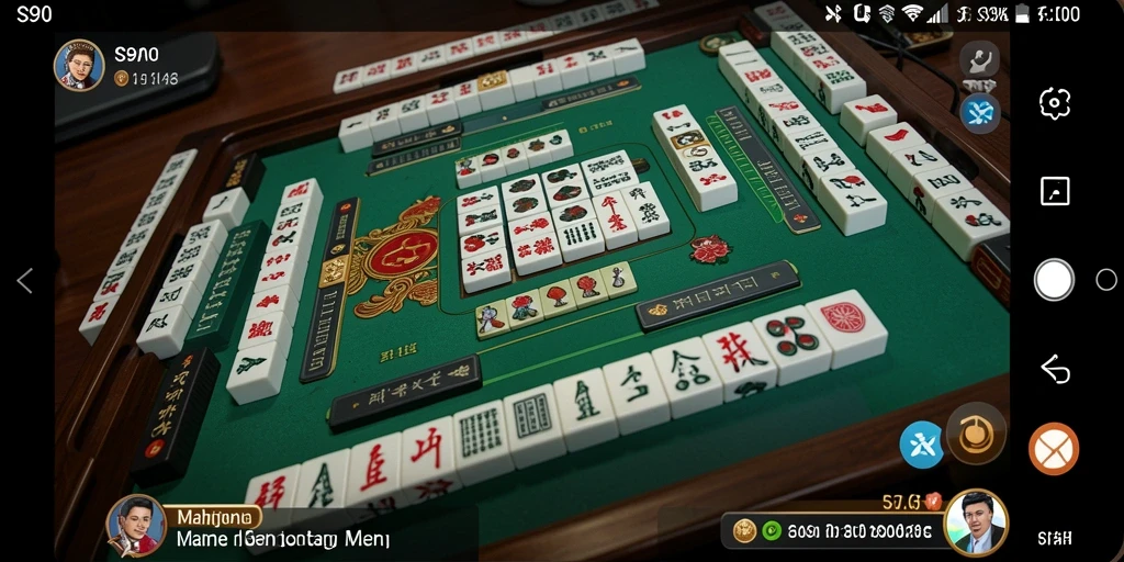 Tampilan screenshot utama S80 menampilkan gameplay Mahjong yang mendebarkan.