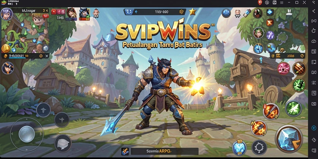 Screenshot gameplay <strong>SVIPWINS</strong> menampilkan aksi seru dalam pertempuran epik.