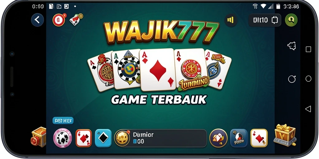 Screenshot gameplay domino WAJIK777 yang seru dan interaktif.