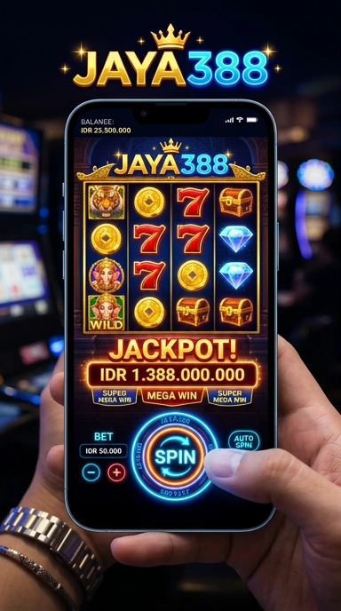 Tampilan utama aplikasi jaya388 yang menarik dan user-friendly.